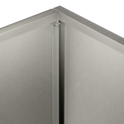 Garden Planter Silver 30 x 30 x 40 cm Stainless Steel