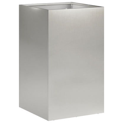 Garden Planter 2 pcs Silver 30 x 30 x 40 cm Stainless Steel