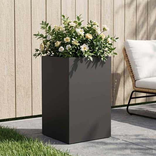 Garden Planter Black 40 x 40 x 50 cm Cold-rolled Steel