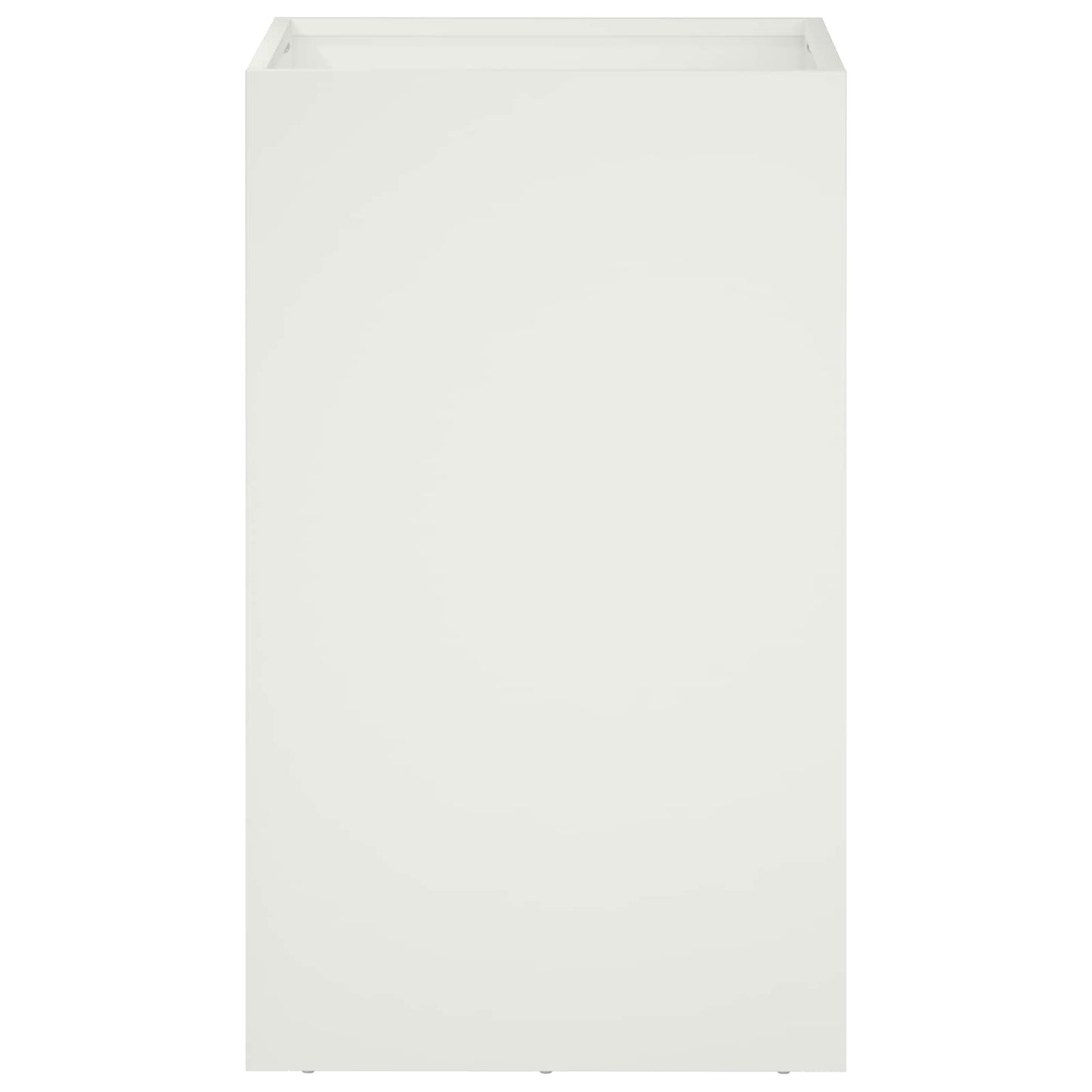 Garden Planter White 40 x 40 x 50 cm Cold-rolled Steel