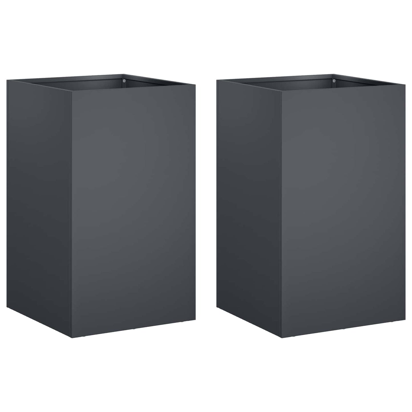 Garden Planter 2 pcs Anthracite 40 x 40 x 50 cm