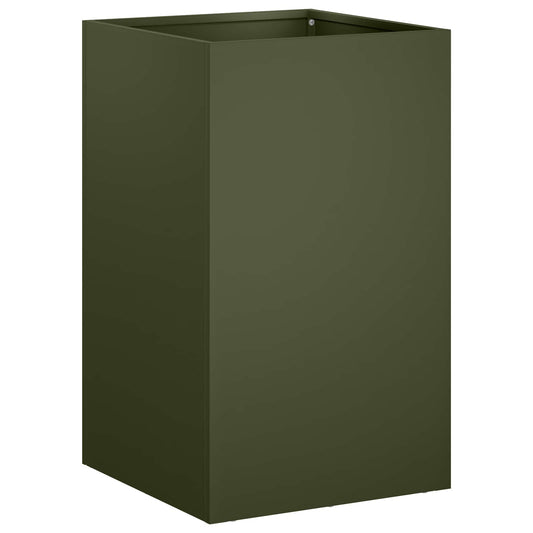 Garden Planter Olive Green 40 x 40 x 50 cm Cold-rolled Steel