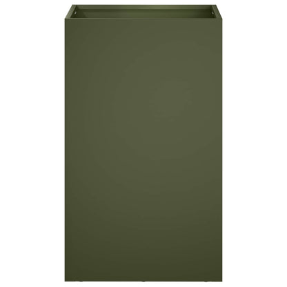 Garden Planter Olive Green 40 x 40 x 50 cm Cold-rolled Steel