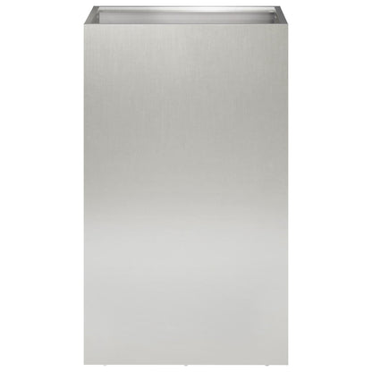 Garden Planter Silver 40 x 40 x 50 cm Stainless Steel