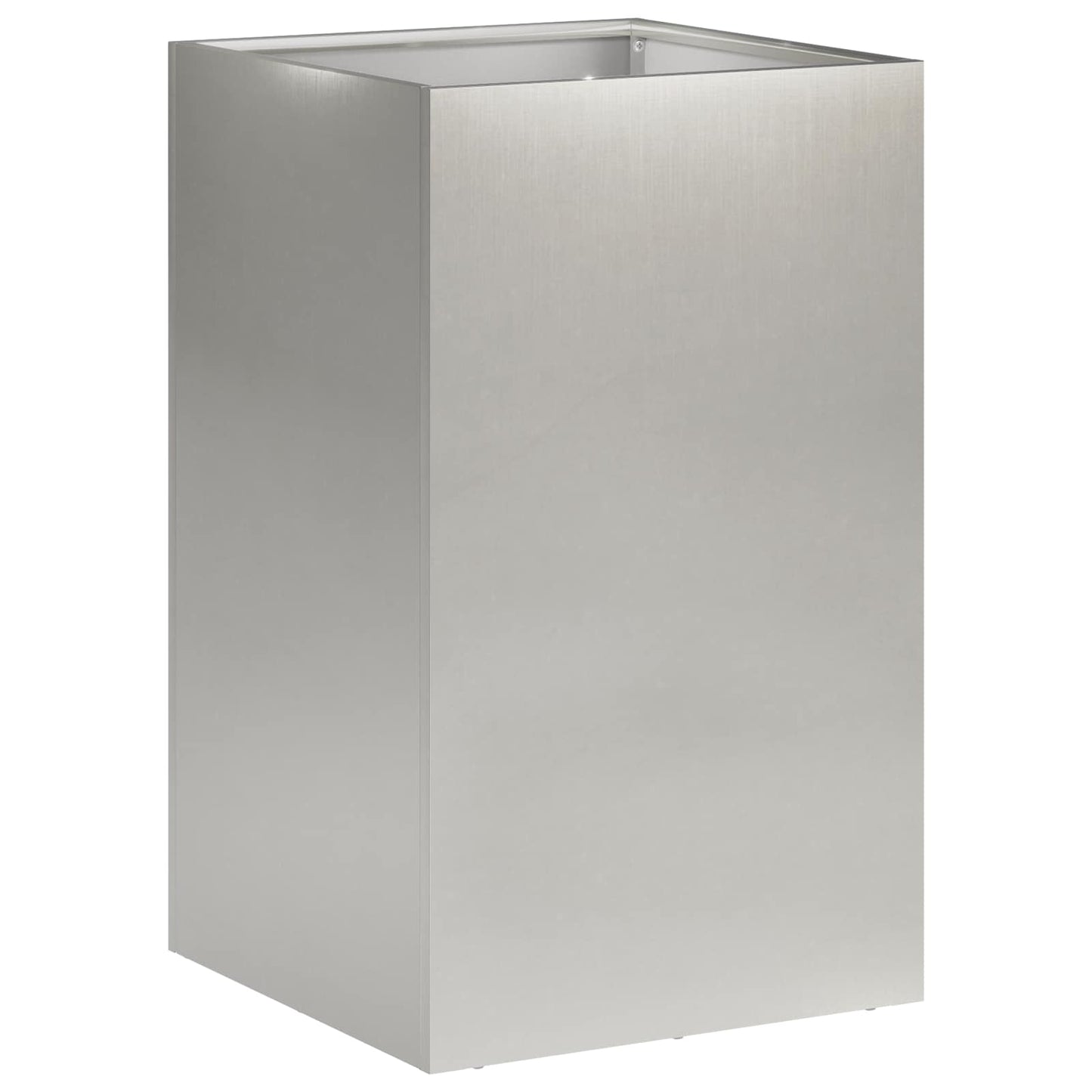 Garden Planter 2 pcs Silver 40 x 40 x 50 cm Stainless Steel