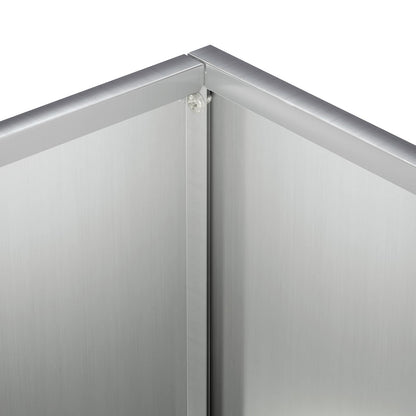 Garden Planter Silver 40 x 40 x 50 cm Galvanised Steel
