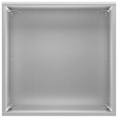 Garden Planter Silver 40 x 40 x 50 cm Galvanised Steel