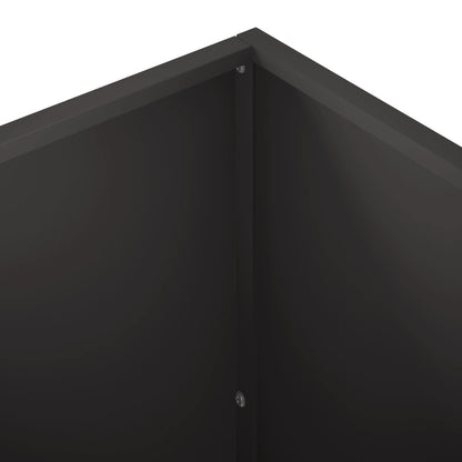 Garden Planter Black 40 x 40 x 75 cm Cold-rolled Steel