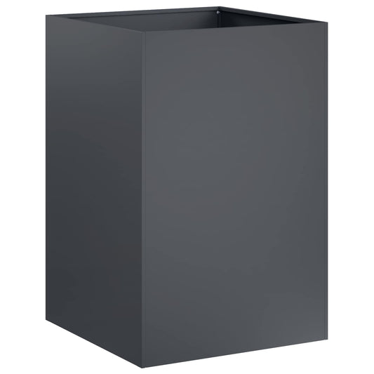 Garden Planter Anthracite 40 x 40 x 75 cm Cold-rolled Steel