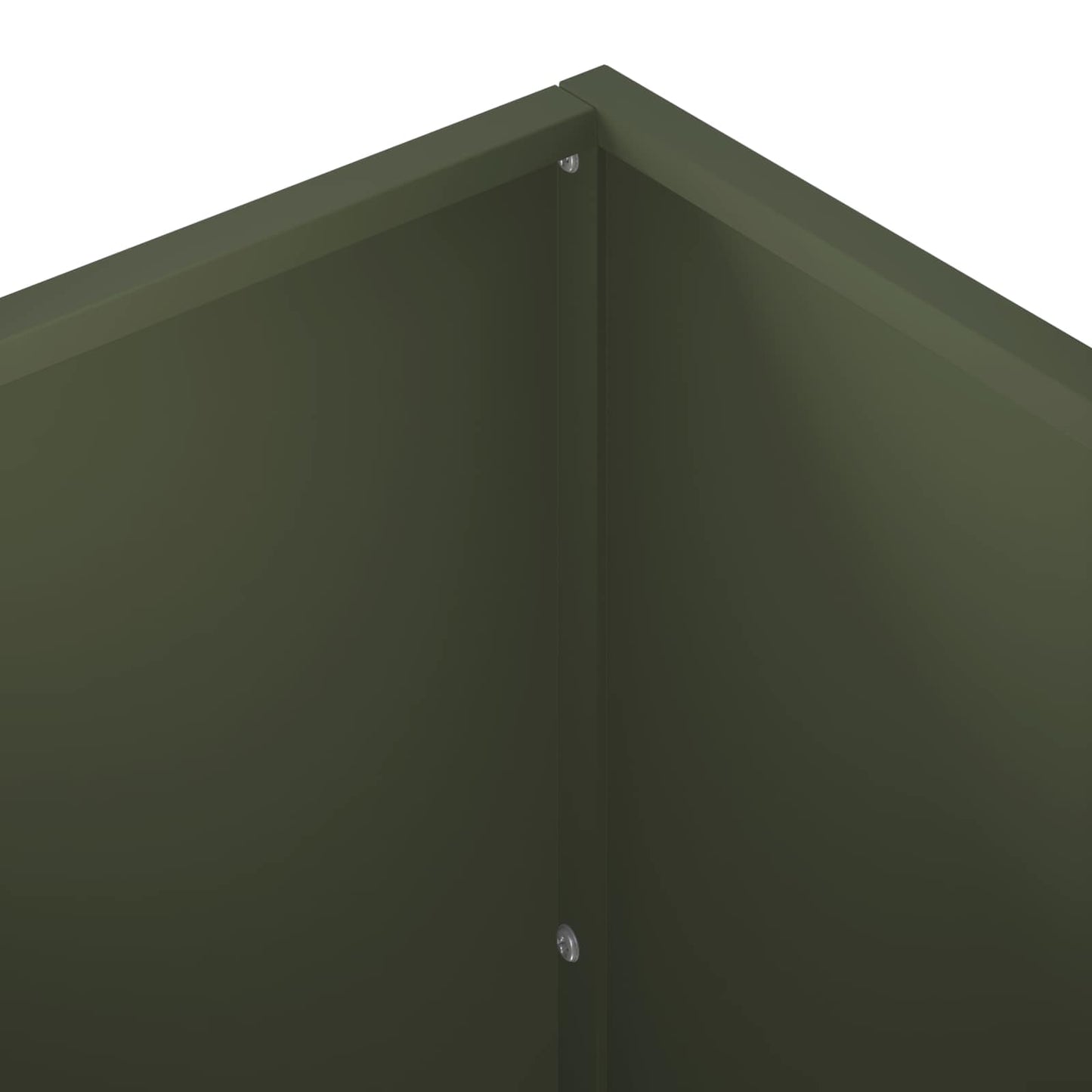 Garden Planter Olive Green 40 x 40 x 75 cm Cold-rolled Steel