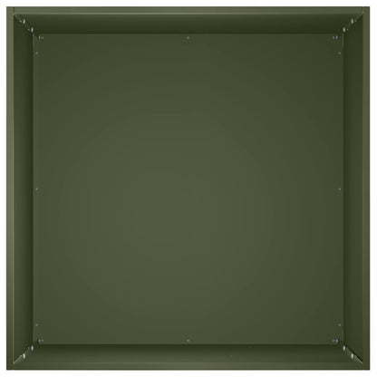 Garden Planter 2 pcs Olive Green 40 x 40 x 75 cm