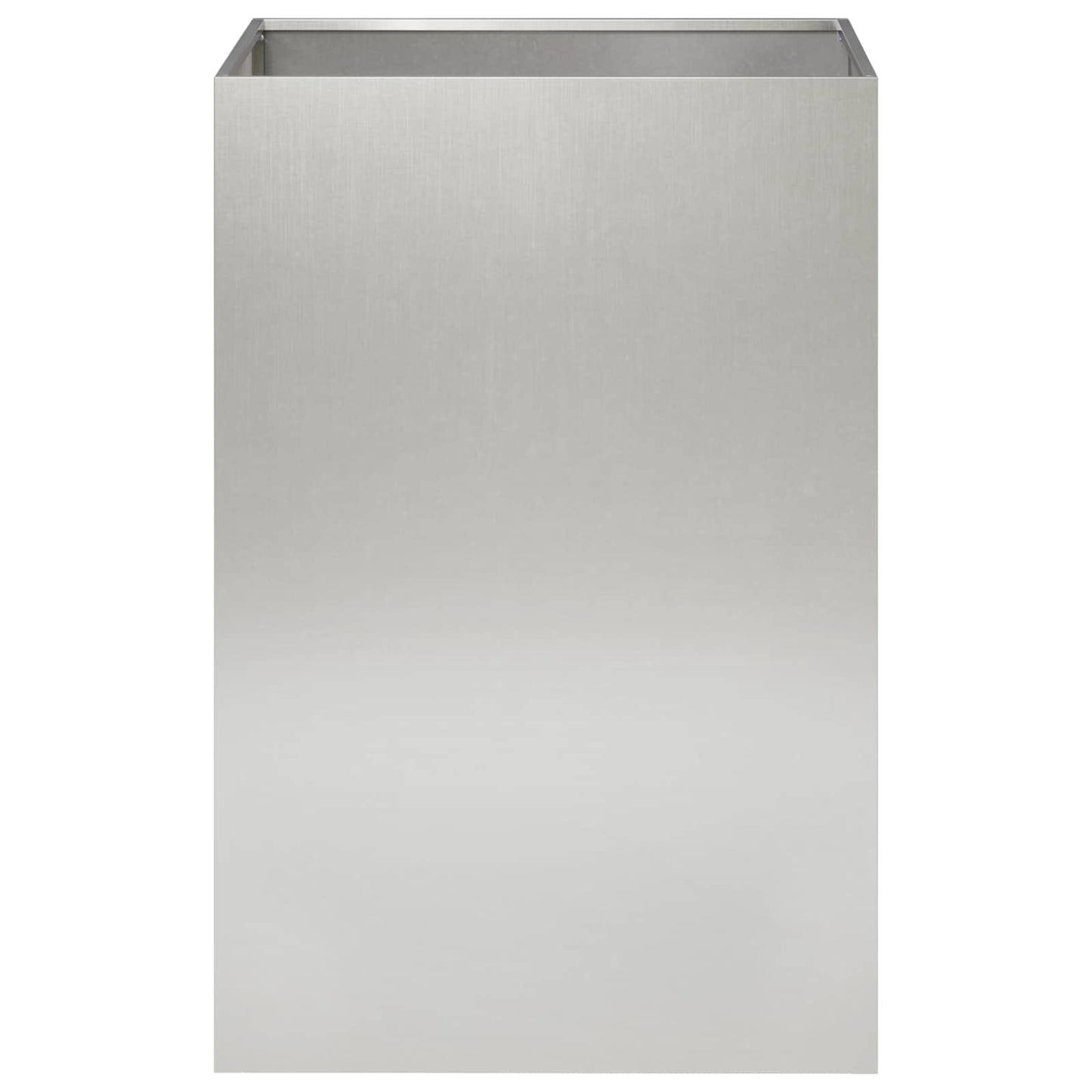Garden Planter Silver 40 x 40 x 75 cm Stainless Steel