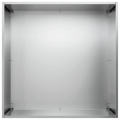 Garden Planter 2 pcs Silver 40 x 40 x 75 cm Galvanised Steel
