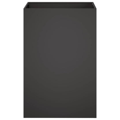 Garden Planter 2 pcs Black 50 x 50 x 75 cm Cold-rolled Steel