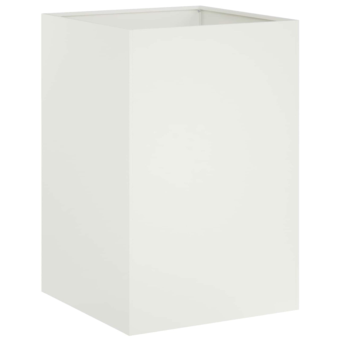 Garden Planter White 50 x 50 x 75 cm Cold-rolled Steel