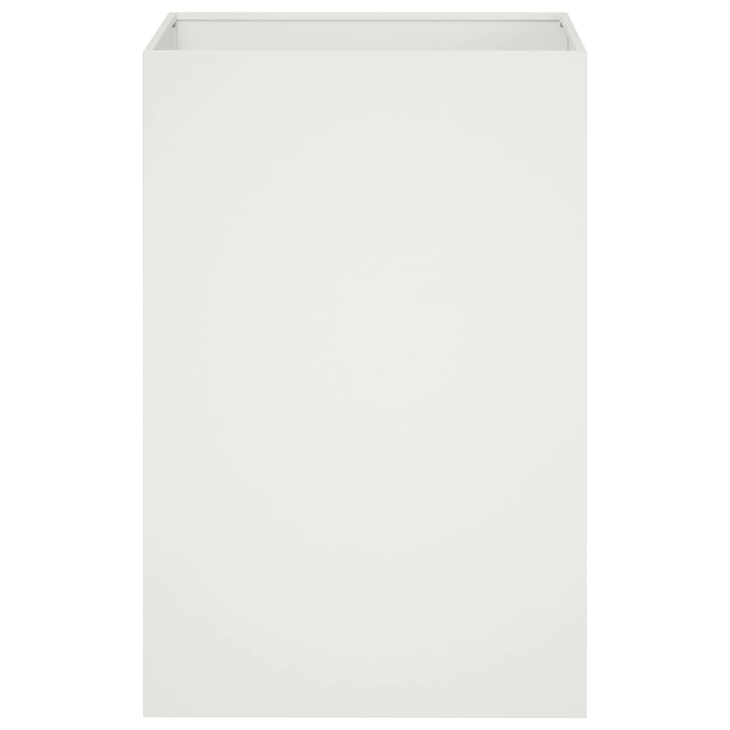 Garden Planter 2 pcs White 50 x 50 x 75 cm Cold-rolled Steel