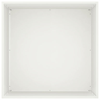 Garden Planter 2 pcs White 50 x 50 x 75 cm Cold-rolled Steel