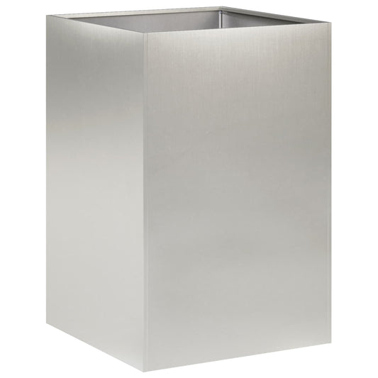 Garden Planter Silver 50 x 50 x 75 cm Stainless Steel