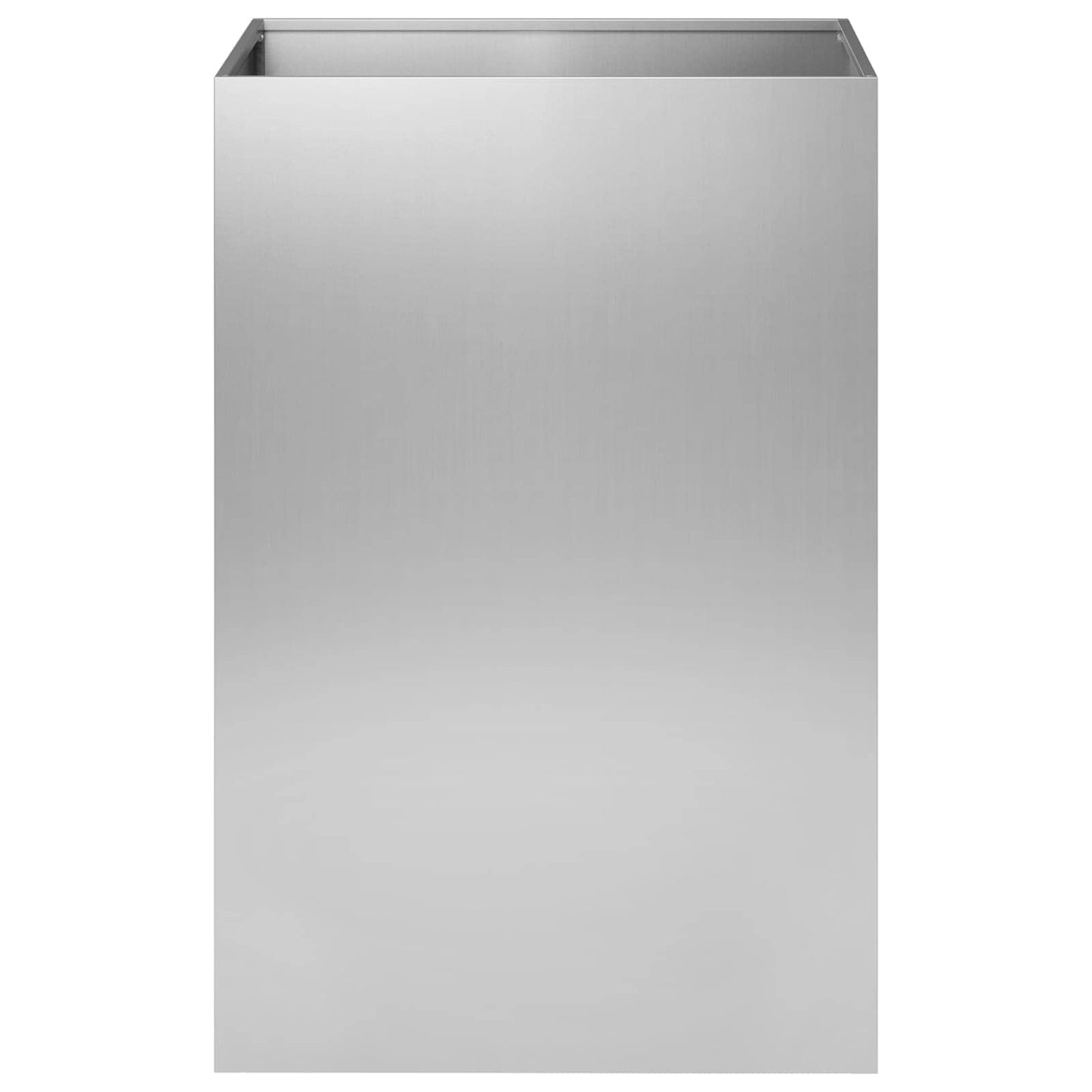Garden Planter Silver 50 x 50 x 75 cm Galvanised Steel