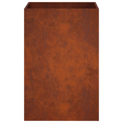 Garden Planter Rusty 50 x 50 x 75 cm Weathering Steel