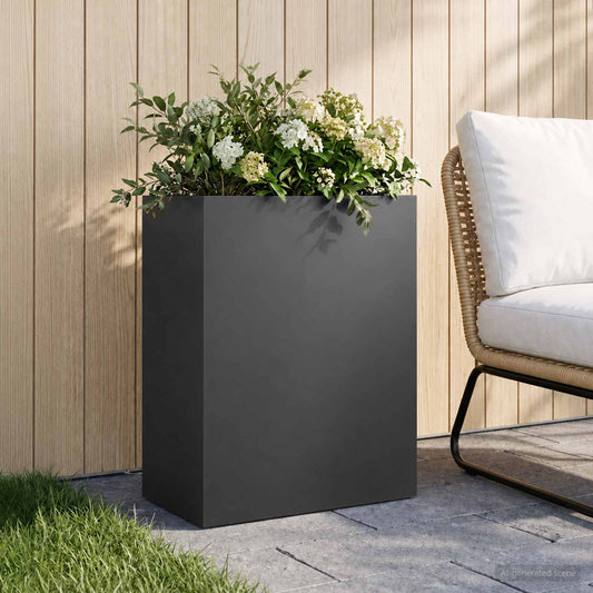 Garden Planter Black 40 x 20 x 40 cm Cold-rolled Steel