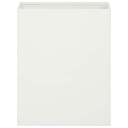 Garden Planter 2 pcs White 40 x 20 x 40 cm Cold-rolled Steel