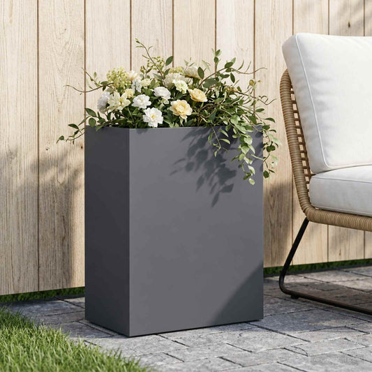 Garden Planter Anthracite 40 x 20 x 40 cm Cold-rolled Steel