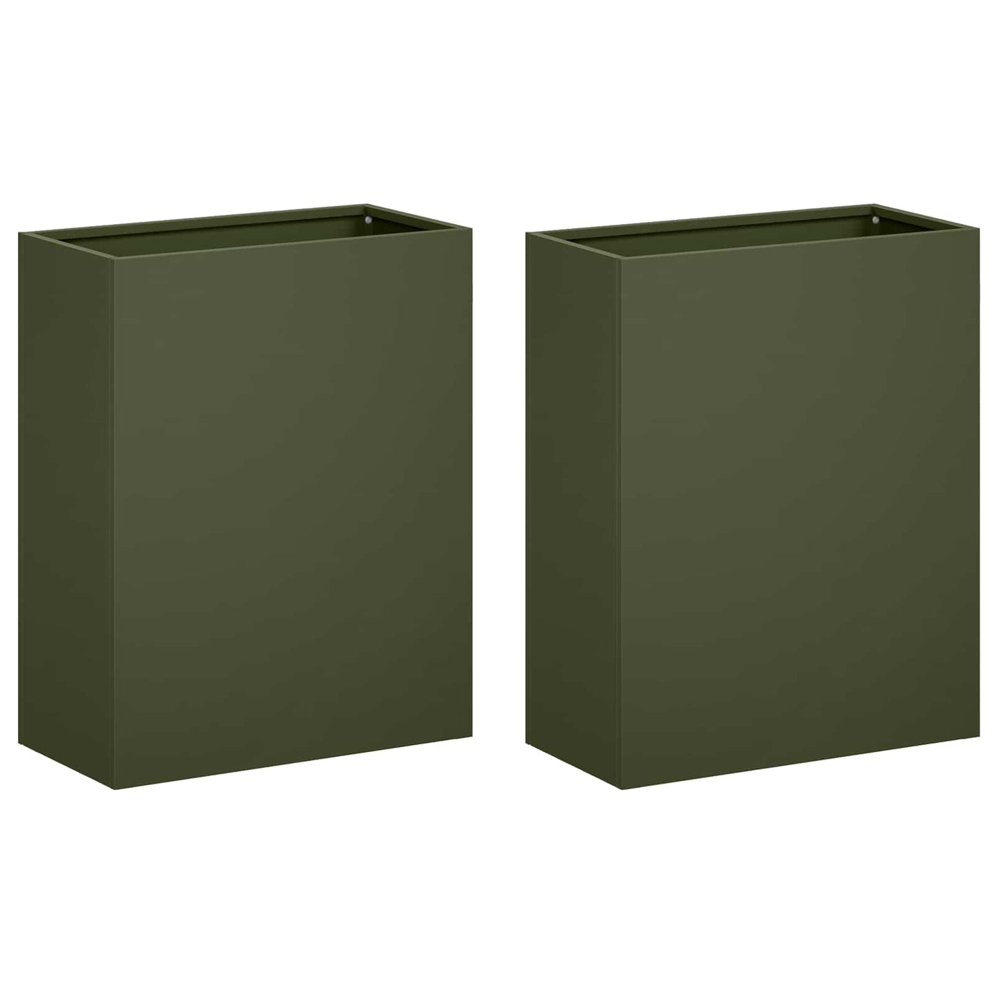 Garden Planter 2 pcs Olive Green 40 x 20 x 40 cm