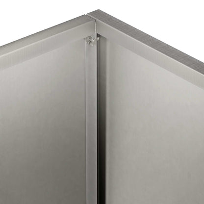 Garden Planter 2 pcs Silver 40 x 20 x 40 cm Stainless Steel
