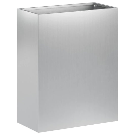 Garden Planter Silver 40 x 20 x 40 cm Galvanised Steel