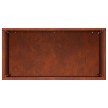 Garden Planter Rusty 40 x 20 x 40 cm Weathering Steel