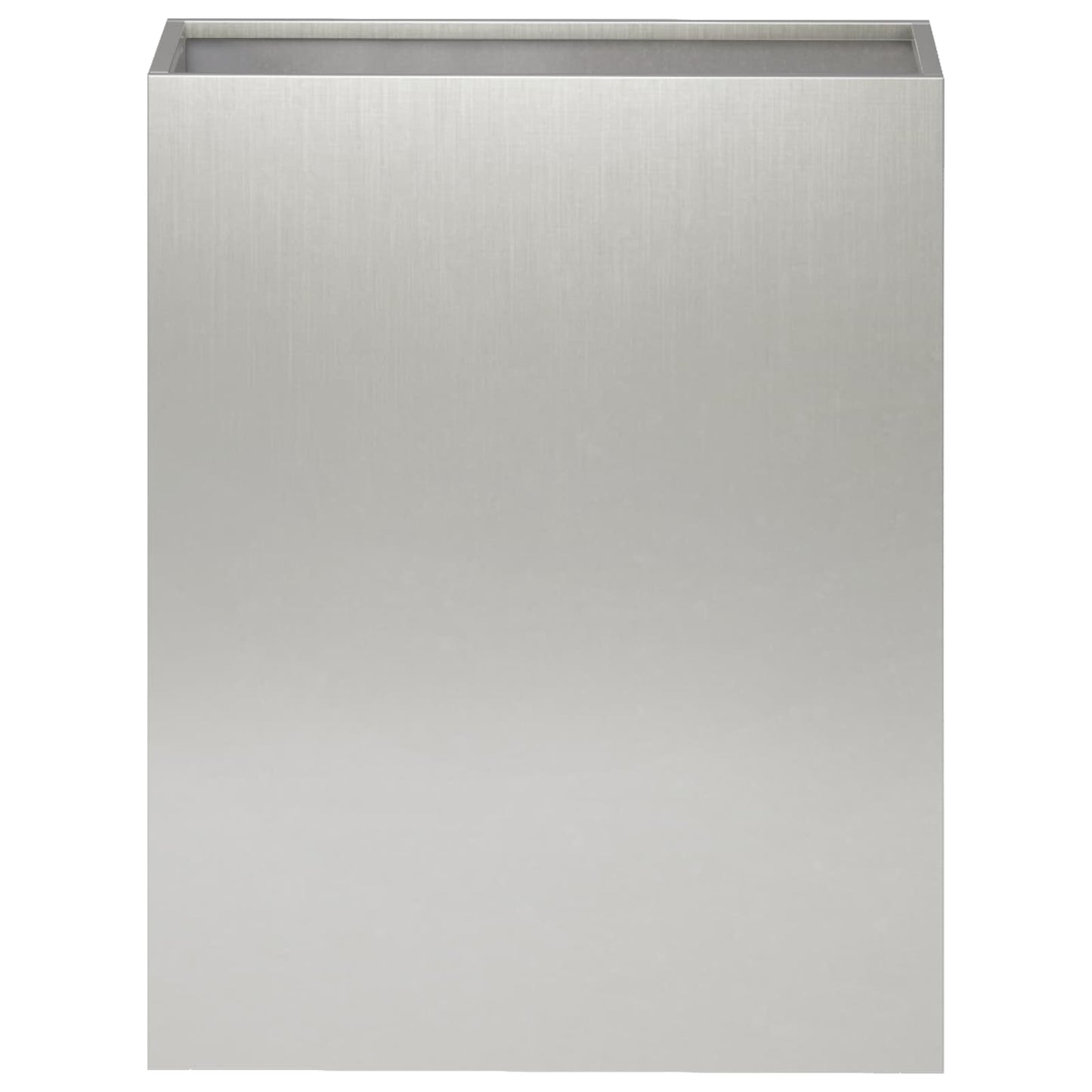 Garden Planter 2 pcs Silver 40 x 20 x 50 cm Stainless Steel