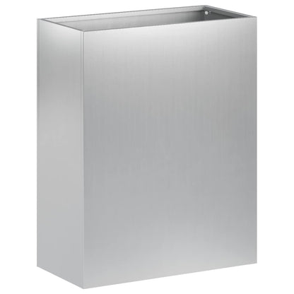 Garden Planter 2 pcs Silver 40 x 20 x 50 cm Galvanised Steel