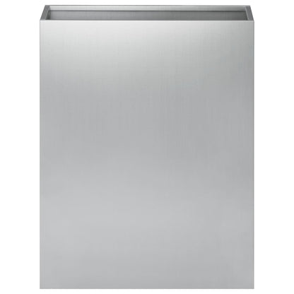 Garden Planter 2 pcs Silver 40 x 20 x 50 cm Galvanised Steel