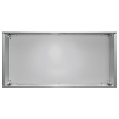 Garden Planter 2 pcs Silver 40 x 20 x 50 cm Galvanised Steel
