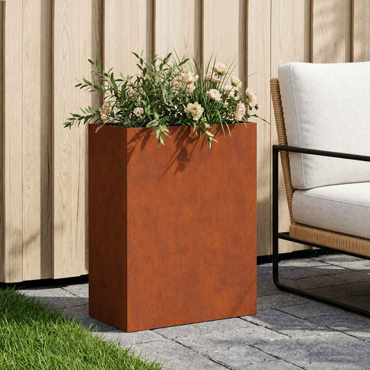 Garden Planter Rusty 40 x 20 x 50 cm Weathering Steel