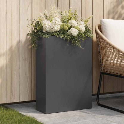 Garden Planter Black 40 x 20 x 75 cm Cold-rolled Steel