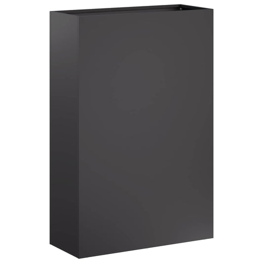 Garden Planter Black 40 x 20 x 75 cm Cold-rolled Steel