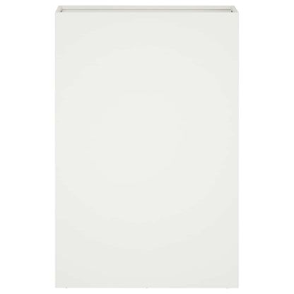 Garden Planter White 40 x 20 x 75 cm Cold-rolled Steel