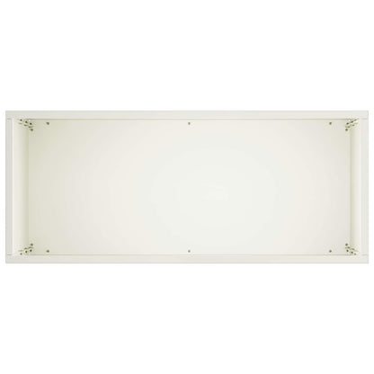 Garden Planter White 40 x 20 x 75 cm Cold-rolled Steel