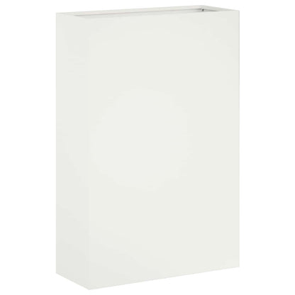 Garden Planter 2 pcs White 40 x 20 x 75 cm Cold-rolled Steel