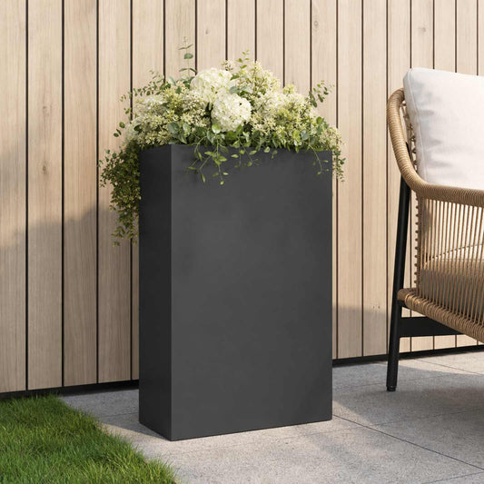 Garden Planter Anthracite 40 x 20 x 75 cm Cold-rolled Steel