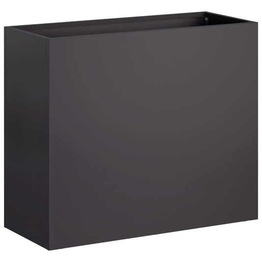Garden Planter Black 50 x 20 x 40 cm Cold-rolled Steel