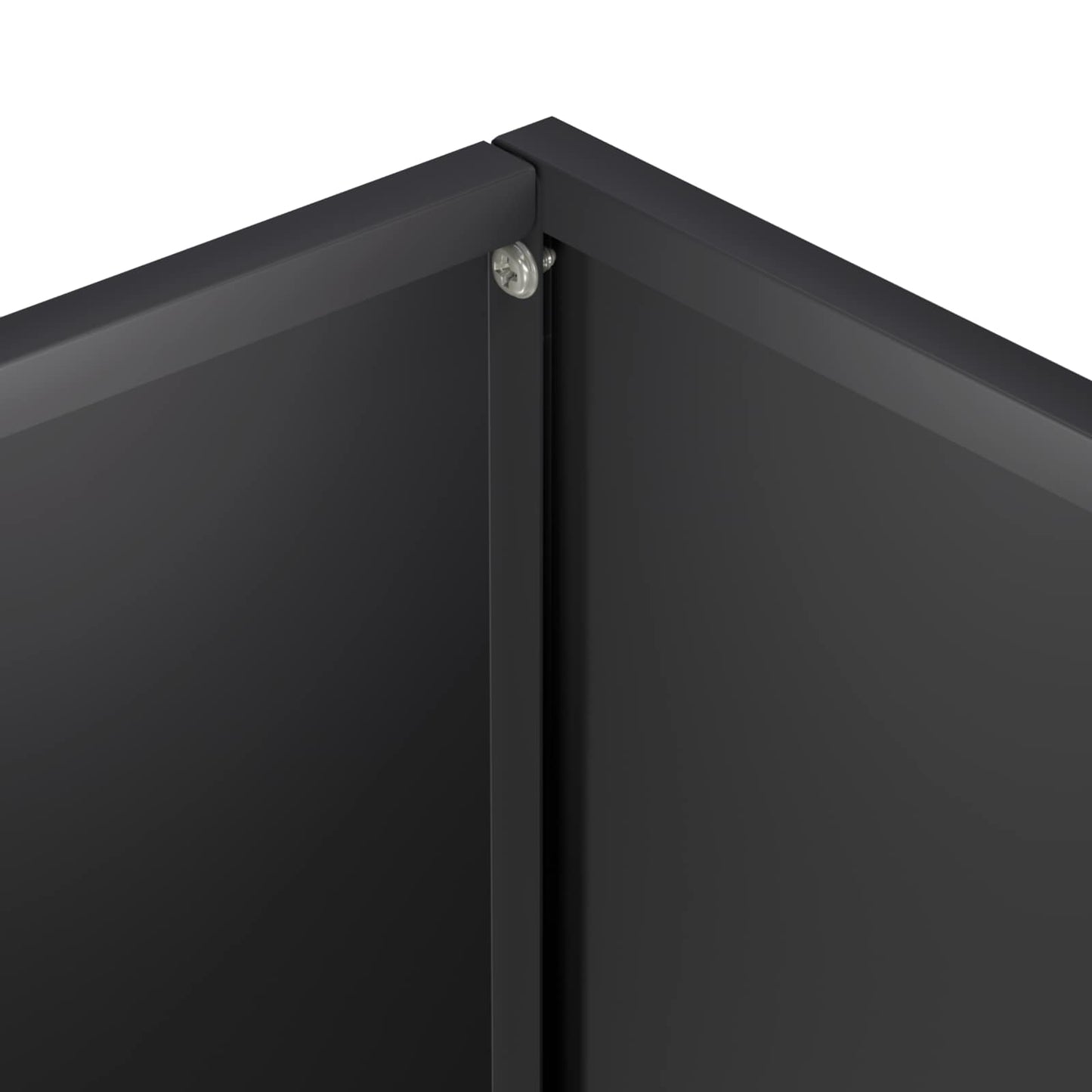 Garden Planter 2 pcs Black 50 x 20 x 40 cm Cold-rolled Steel