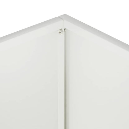 Garden Planter White 50 x 20 x 40 cm Cold-rolled Steel