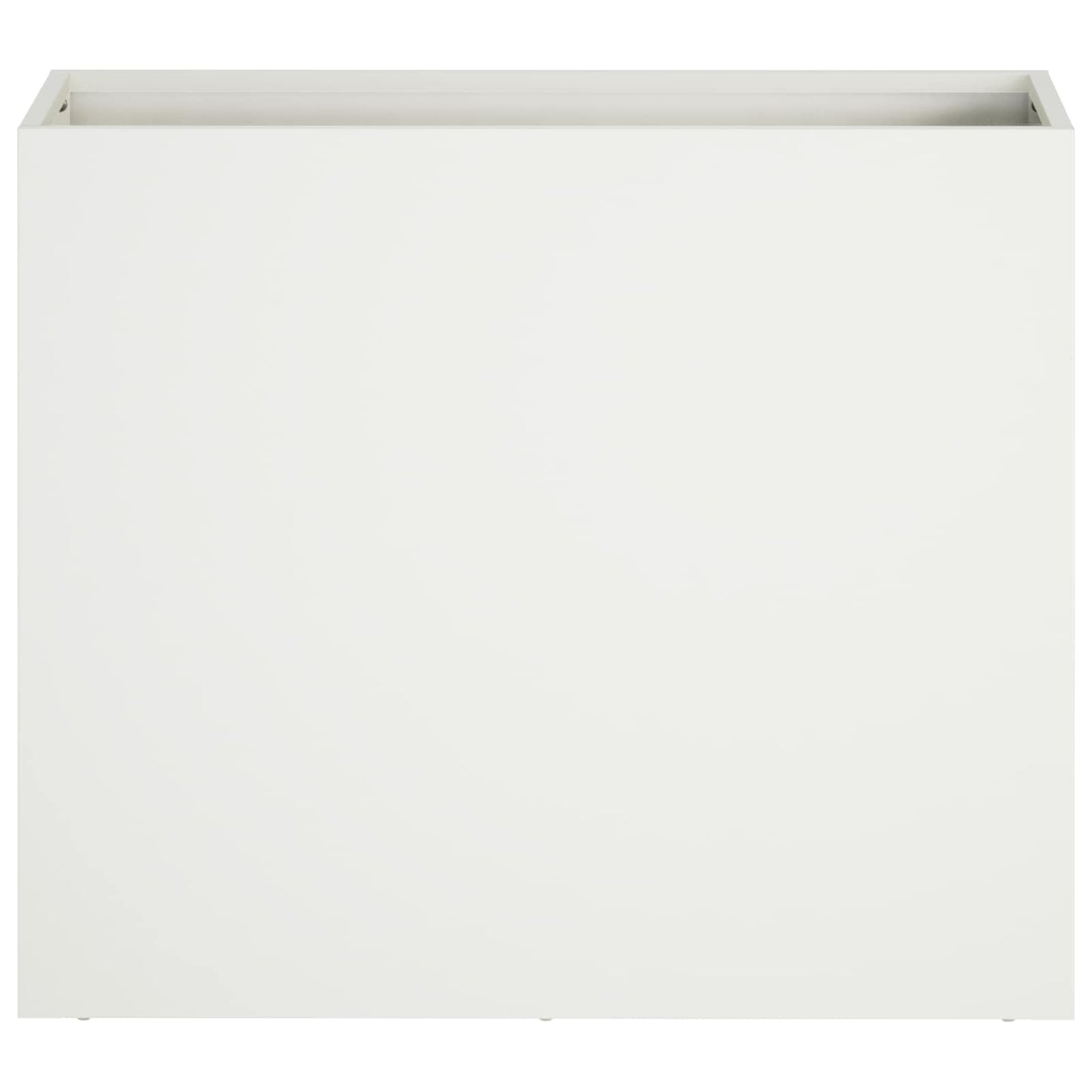 Garden Planter White 50 x 20 x 40 cm Cold-rolled Steel