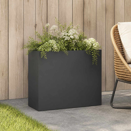 Garden Planter Anthracite 50 x 20 x 40 cm Cold-rolled Steel