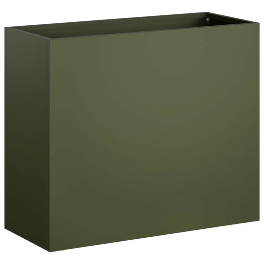 Garden Planter Olive Green 50 x 20 x 40 cm Cold-rolled Steel