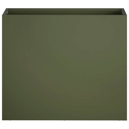 Garden Planter Olive Green 50 x 20 x 40 cm Cold-rolled Steel