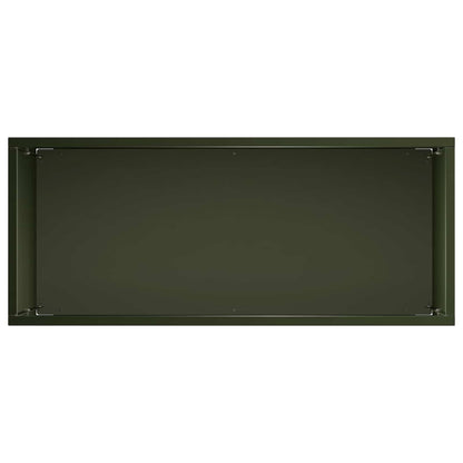 Garden Planter Olive Green 50 x 20 x 40 cm Cold-rolled Steel